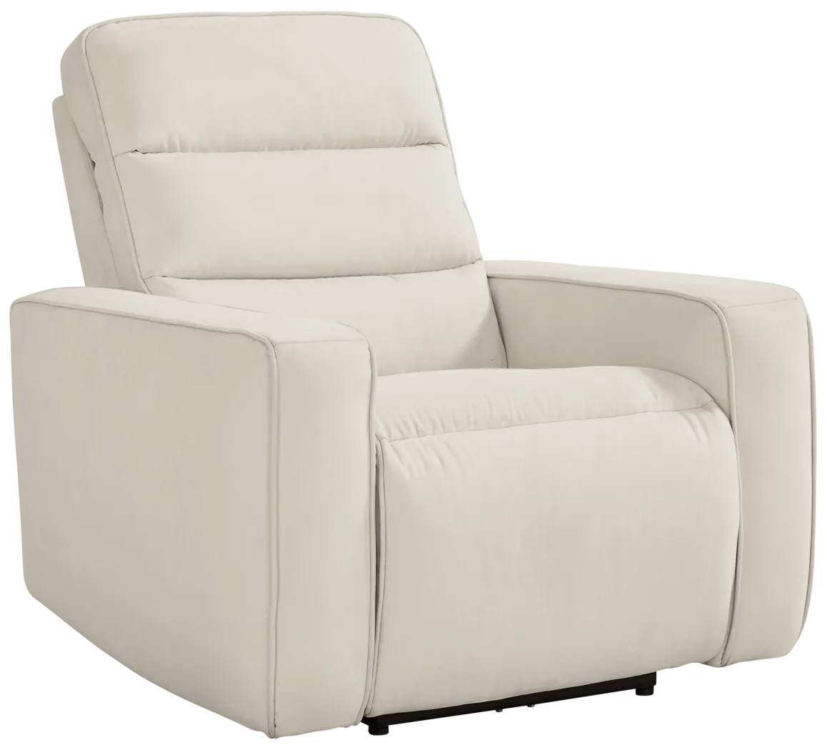 Del Mar Ivory Dual Power Recliner - Thumbnail - Image 3