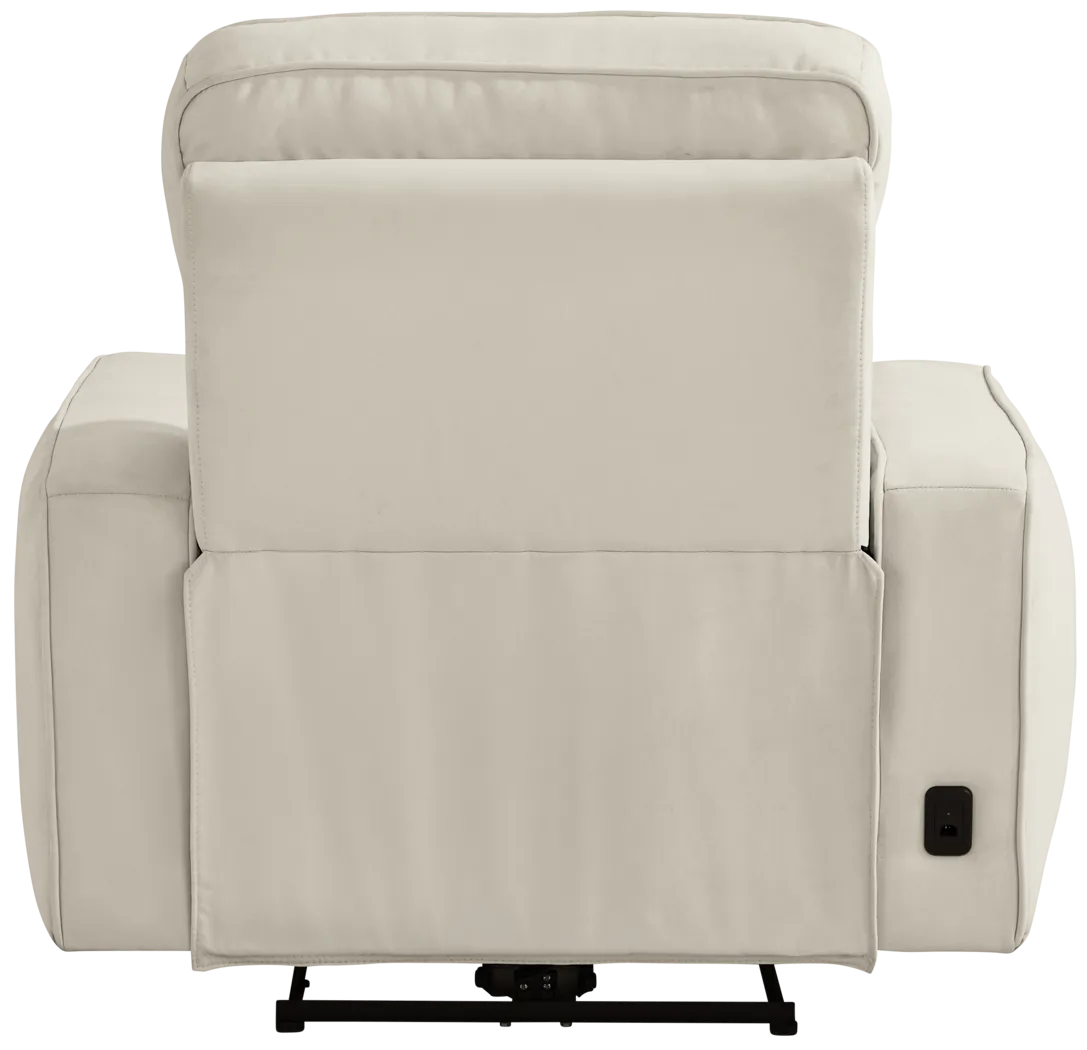 Del Mar Ivory Dual Power Recliner - Thumbnail - Image 4