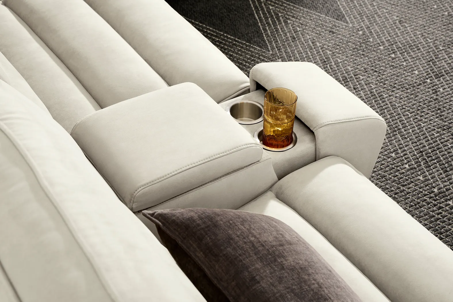 Del Mar Ivory Dual Power Reclining Loveseat - Thumbnail - Image 4