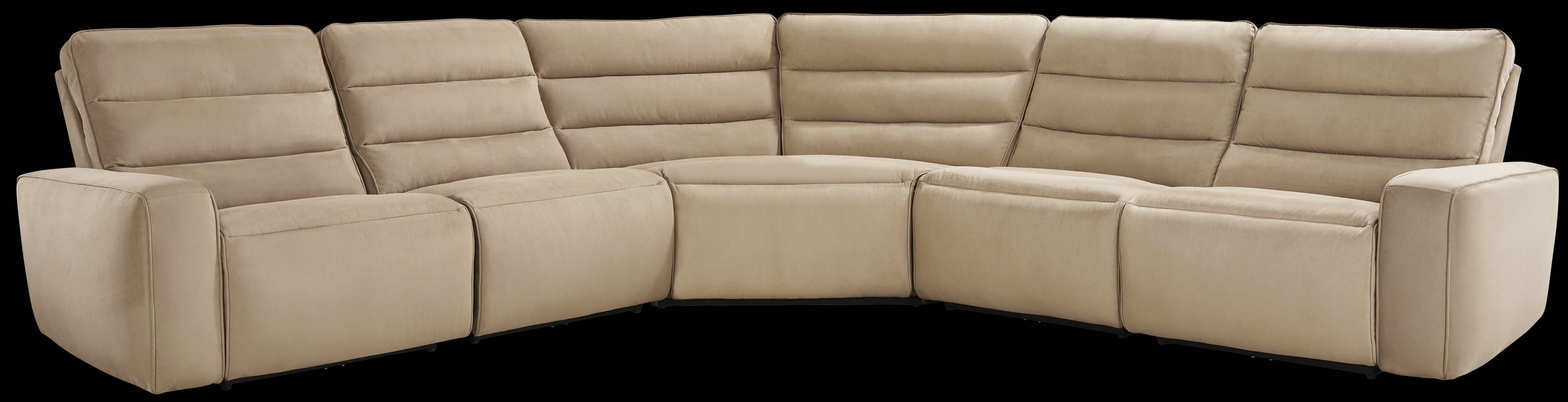 Del Mar Sand 5 Pc Dual Power Sectional - Thumbnail - Image 3