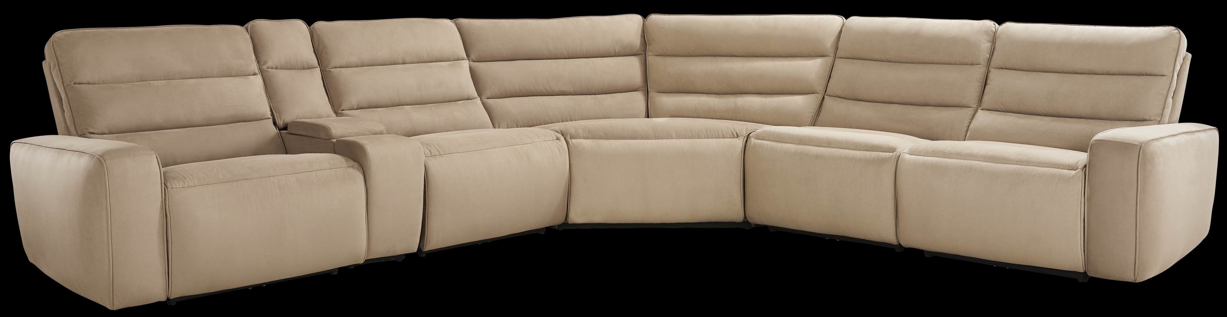 Del Mar Sand 6 Pc Dual Power Sectional - Thumbnail - Image 3