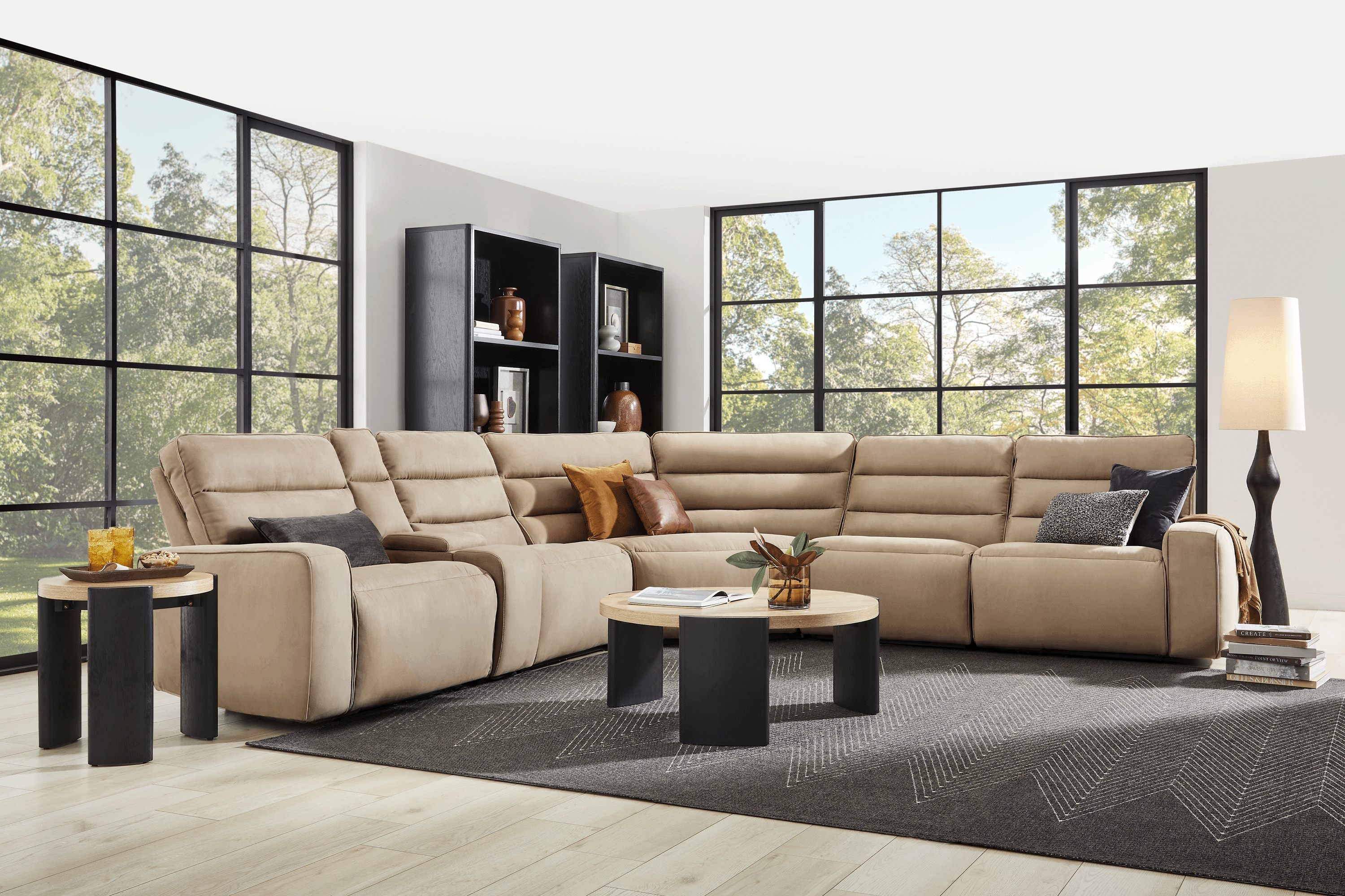 Del Mar Sand 6 Pc Dual Power Sectional - Thumbnail - Image 2