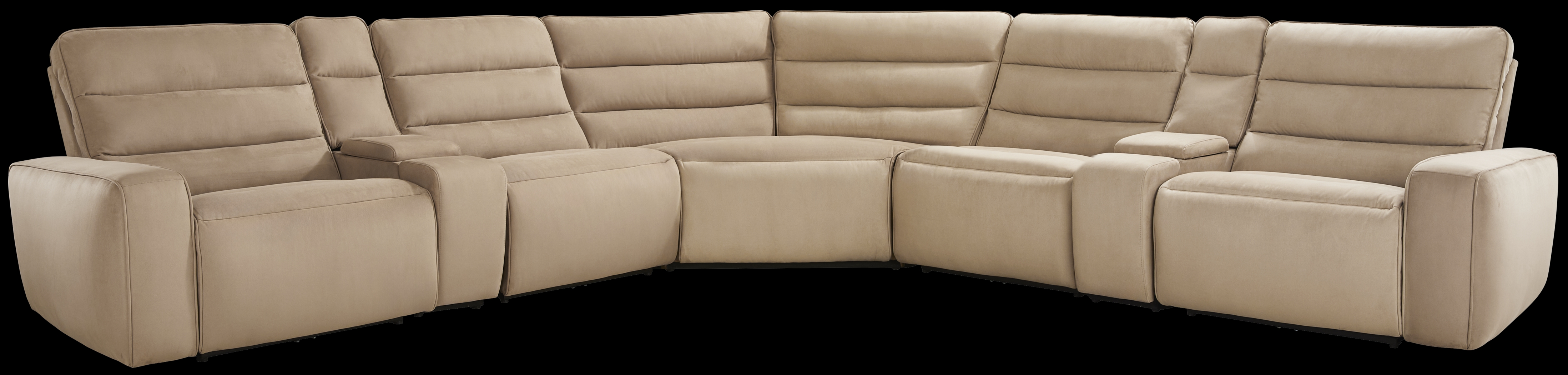 Del Mar Sand 7 Pc Dual Power Sectional - Thumbnail - Image 3