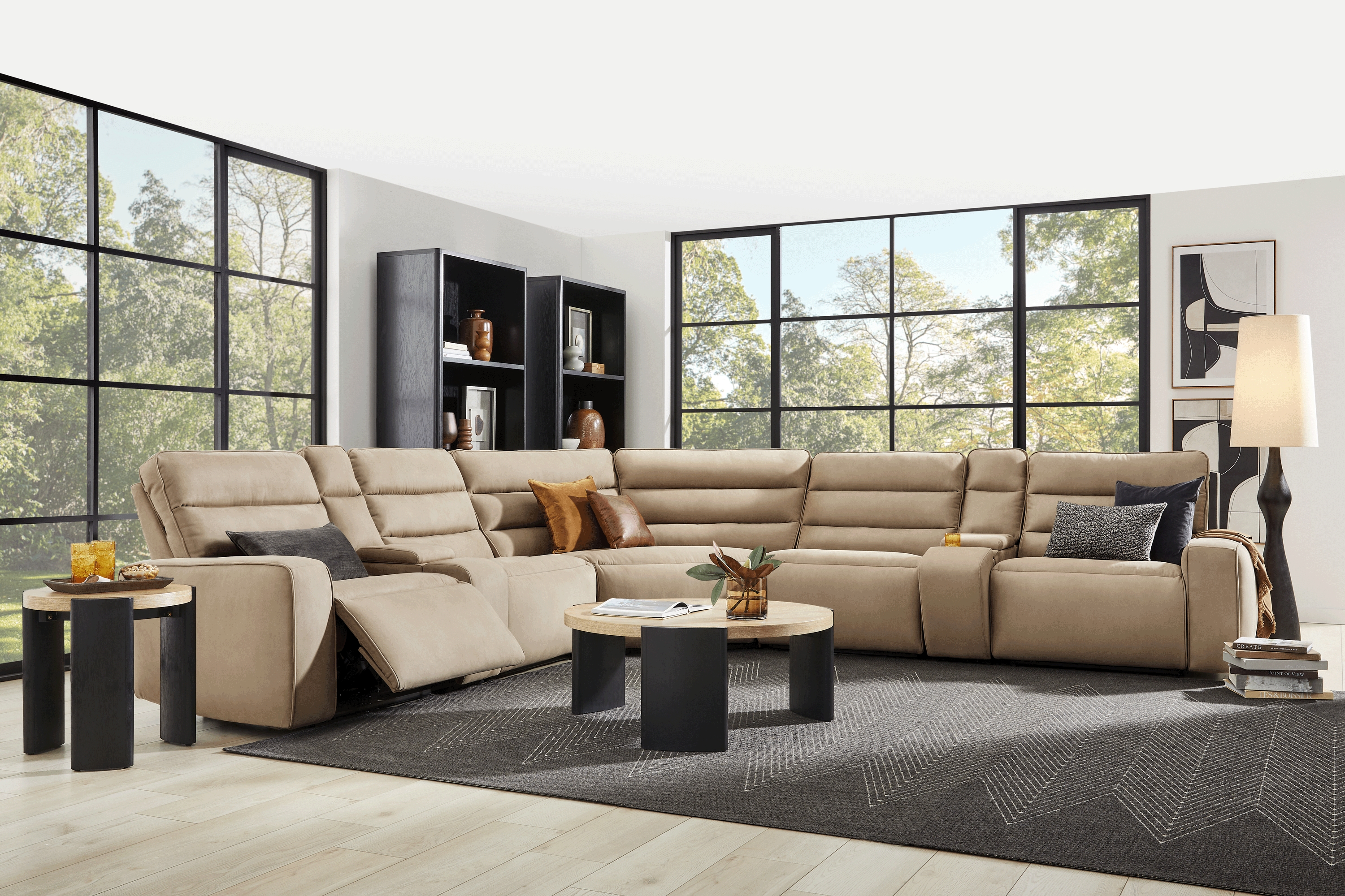 Del Mar Sand 7 Pc Dual Power Sectional - Thumbnail - Image 2