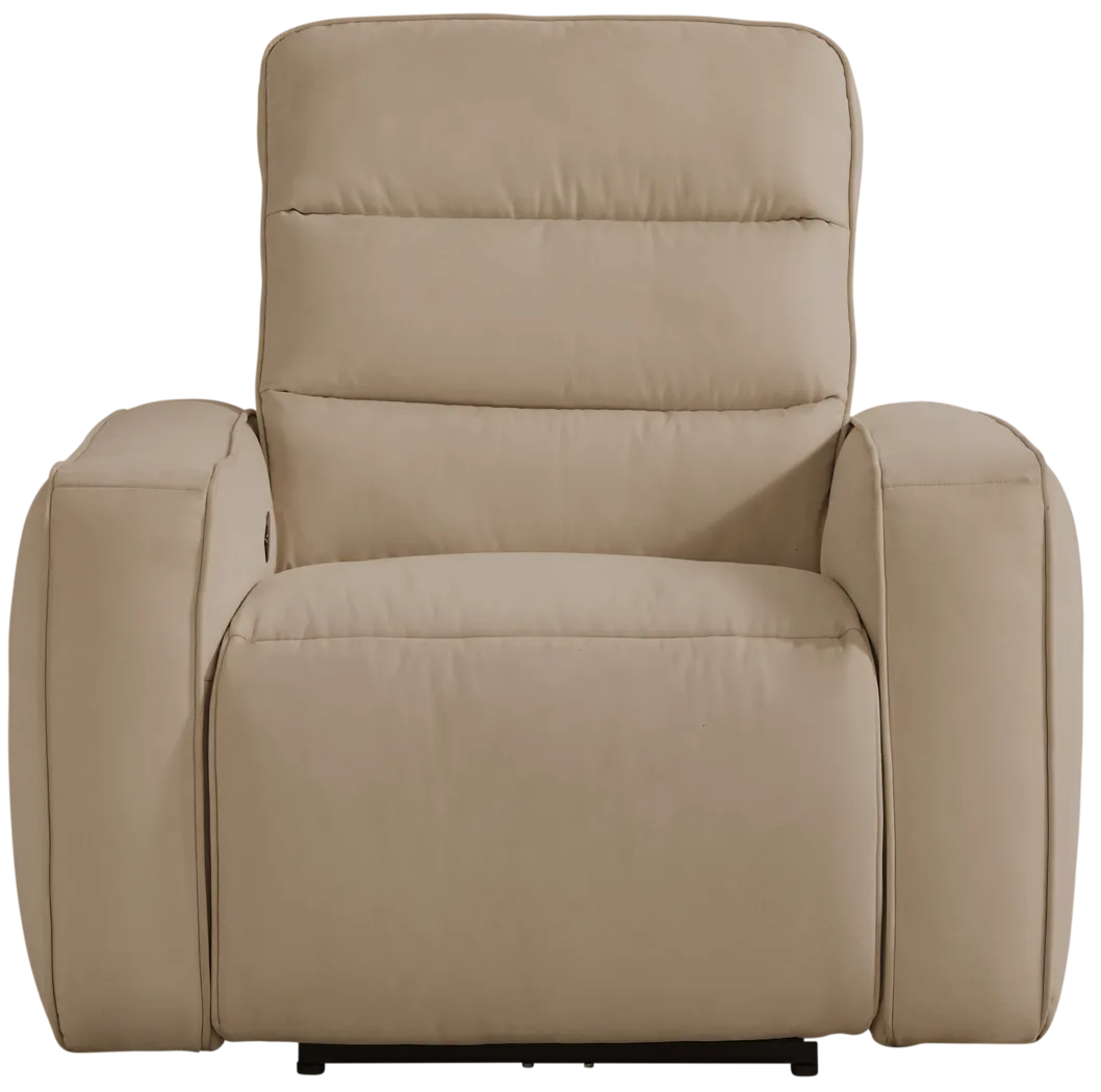 Del Mar Sand Dual Power Recliner - Thumbnail - Image 2