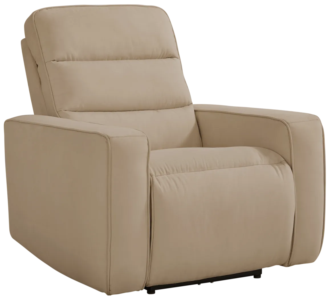 Del Mar Sand Dual Power Recliner - Thumbnail - Image 3