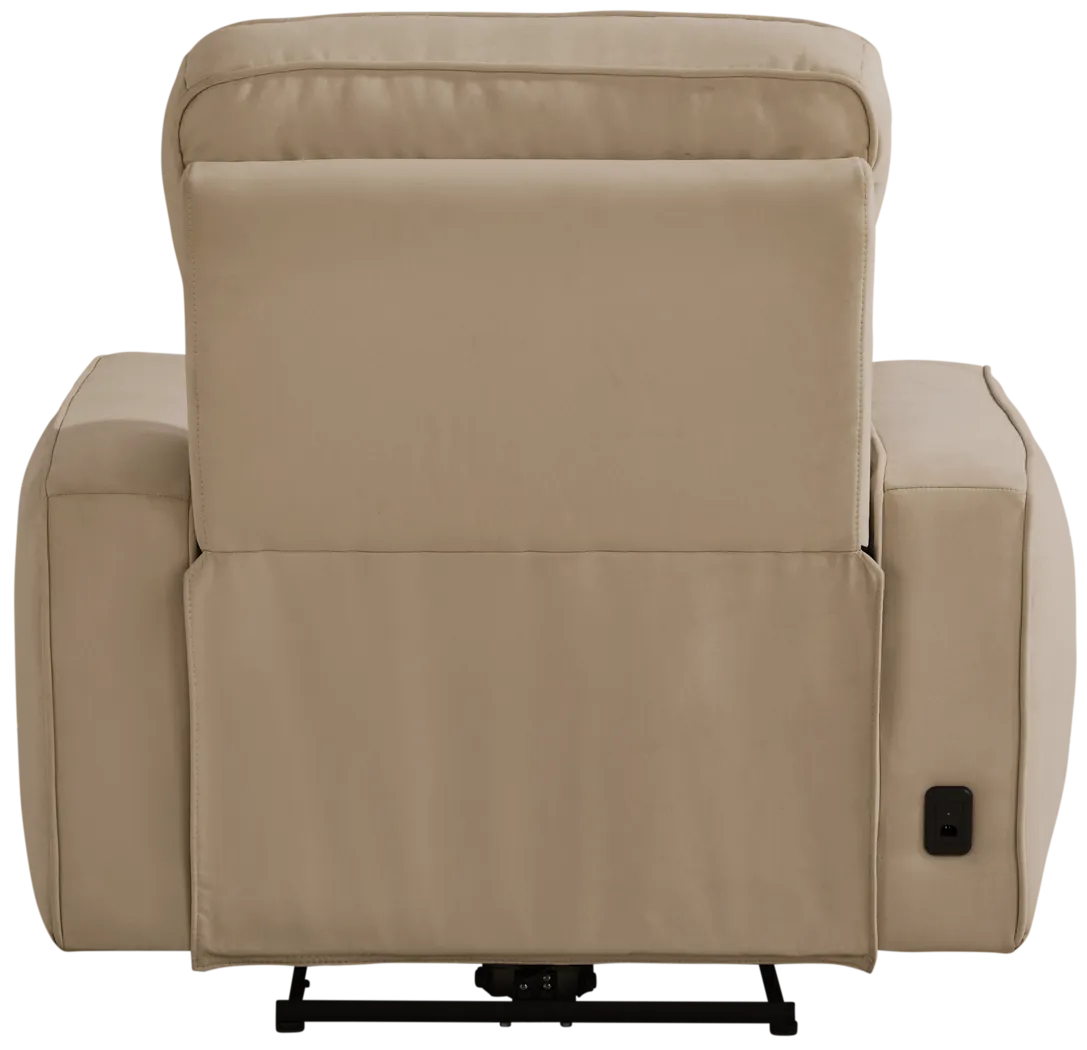 Del Mar Sand Dual Power Recliner - Thumbnail - Image 4