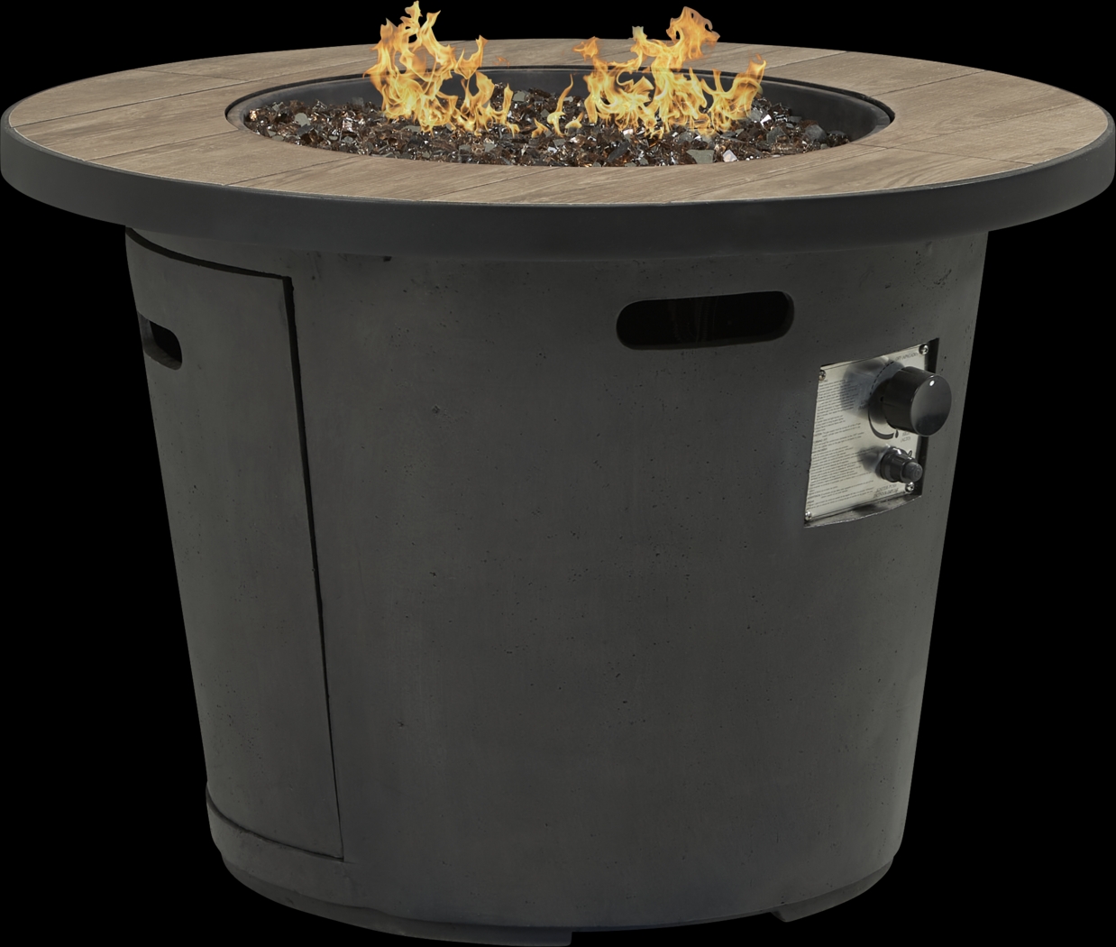 Ridgecrest Gray 5 Pc Outdoor Fire Pit Set - Thumbnail - Image 5