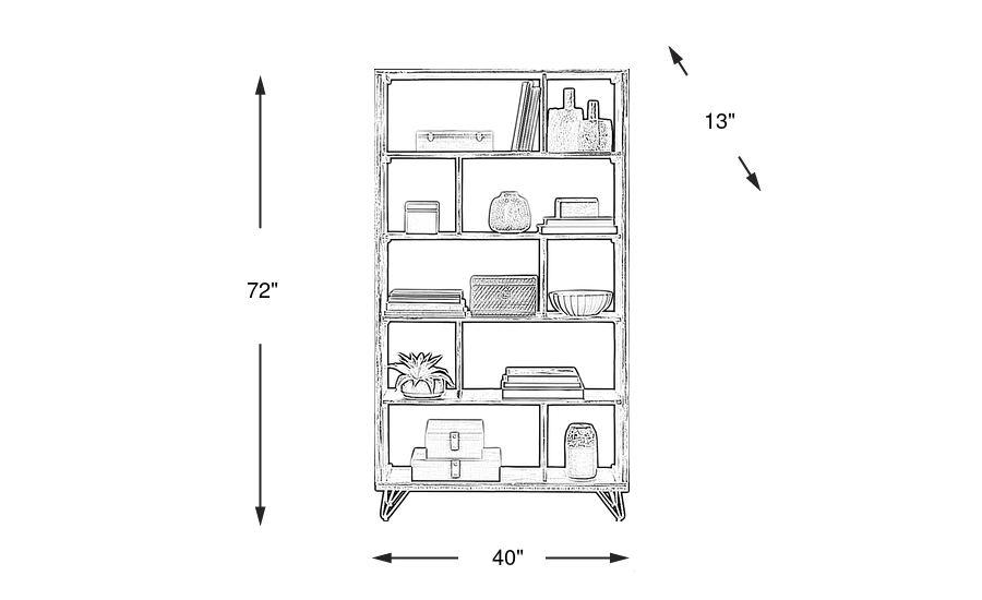 Dimension Image. Please refer to the Dimension Tab on this page for dimension details.