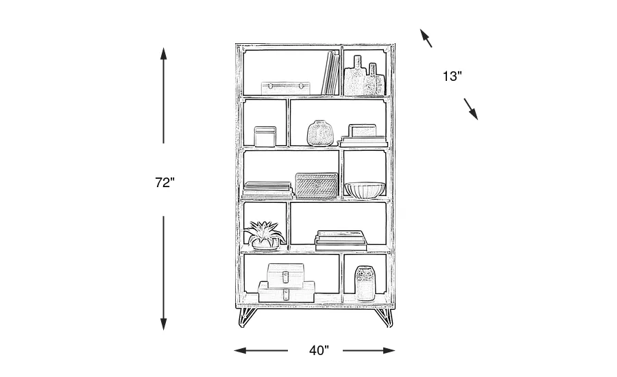 Dimension Image. Please refer to the Dimension Tab on this page for dimension details.