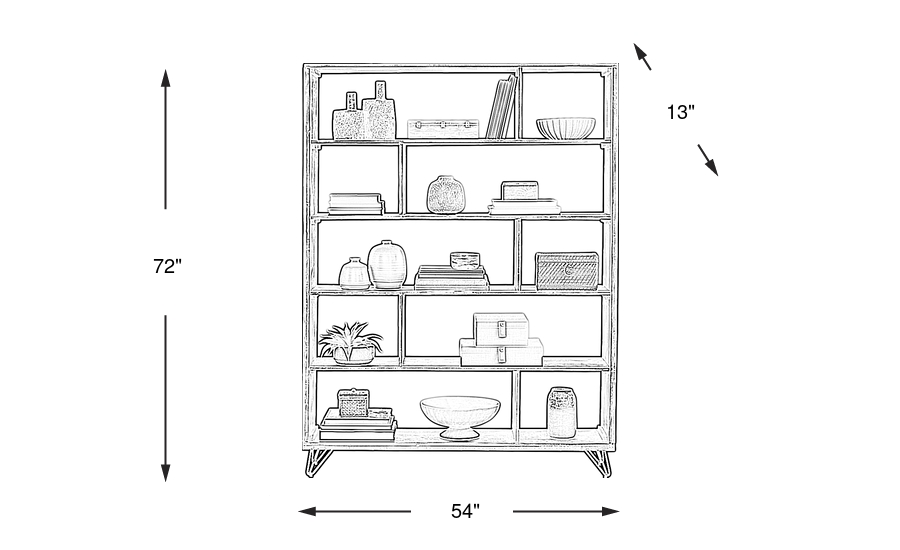 Dimension Image. Please refer to the Dimension Tab on this page for dimension details.