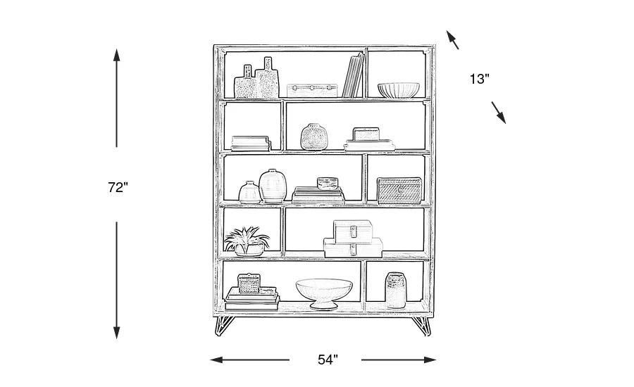 Dimension Image. Please refer to the Dimension Tab on this page for dimension details.