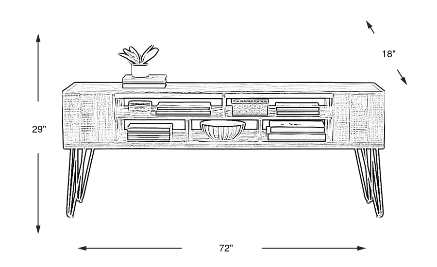 Dimension Image. Please refer to the Dimension Tab on this page for dimension details.