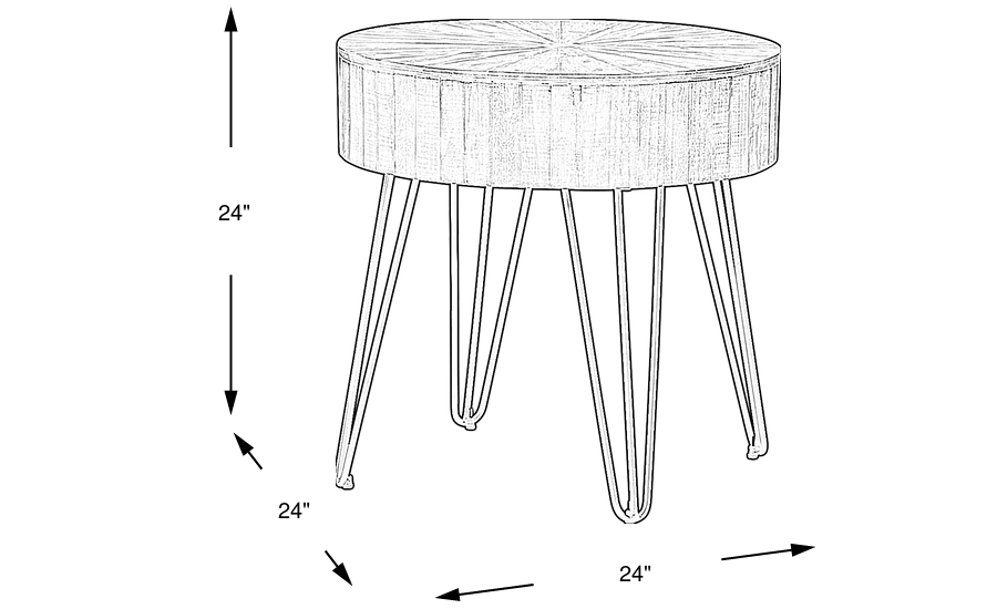 Dimension Image. Please refer to the Dimension Tab on this page for dimension details.