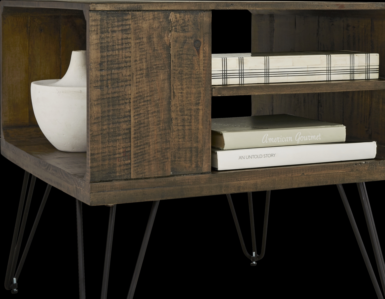 Del Sol Brown Square Storage End Table - Thumbnail - Image 3