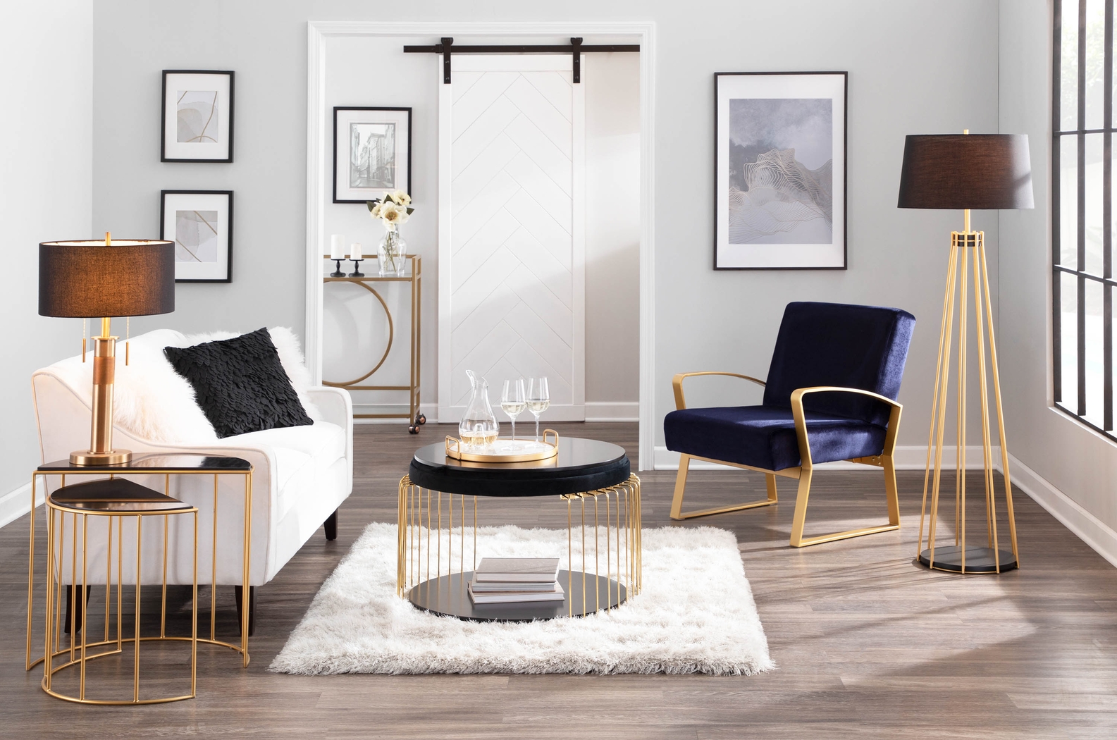 Delacroix Black Floor Lamp - Thumbnail - Image 7