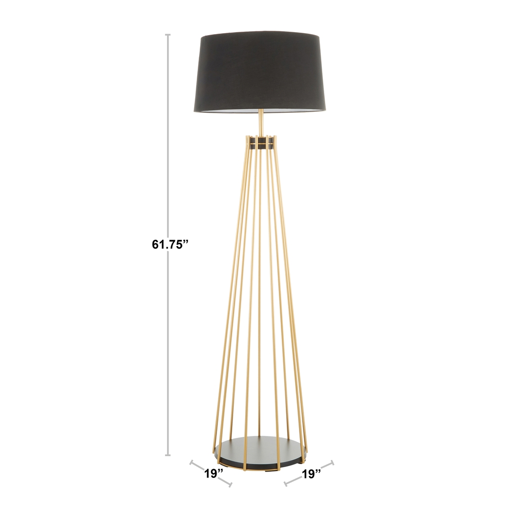 Delacroix Black Floor Lamp - Thumbnail - Image 8