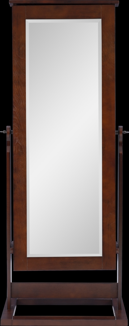 Delafield Brown Cheval Jewelry Armoire - Thumbnail - Image 4