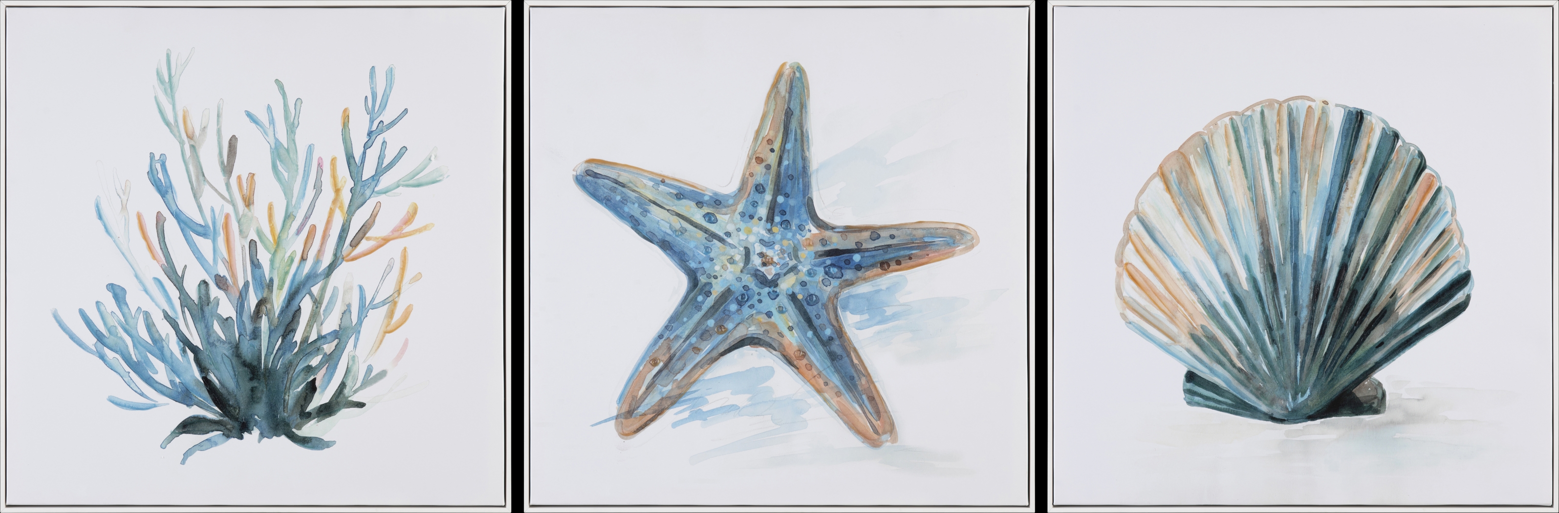 Delamaine Blue Artwork, Set of 3 - Thumbnail - Image 1