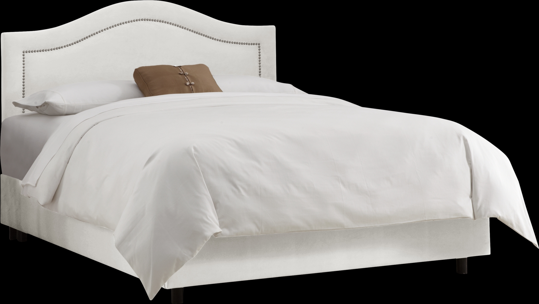 Delana White King Bed - Thumbnail - Image 1