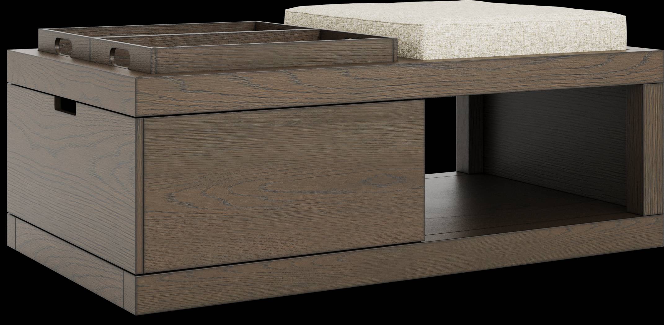 Delano Brown 3 Pc Table Set with USB - Thumbnail - Image 2