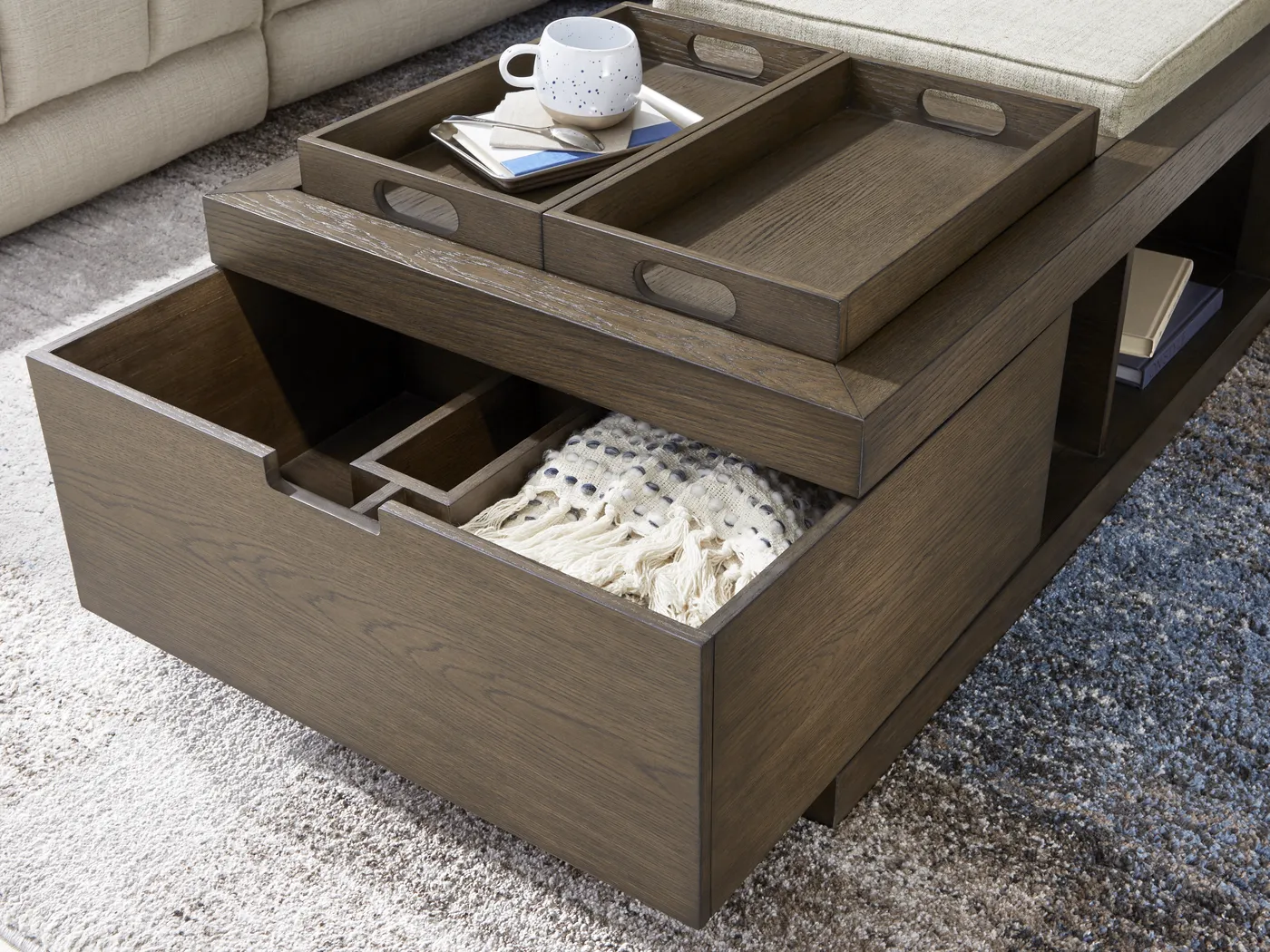 Delano Brown 3 Pc Table Set with USB - Image 5