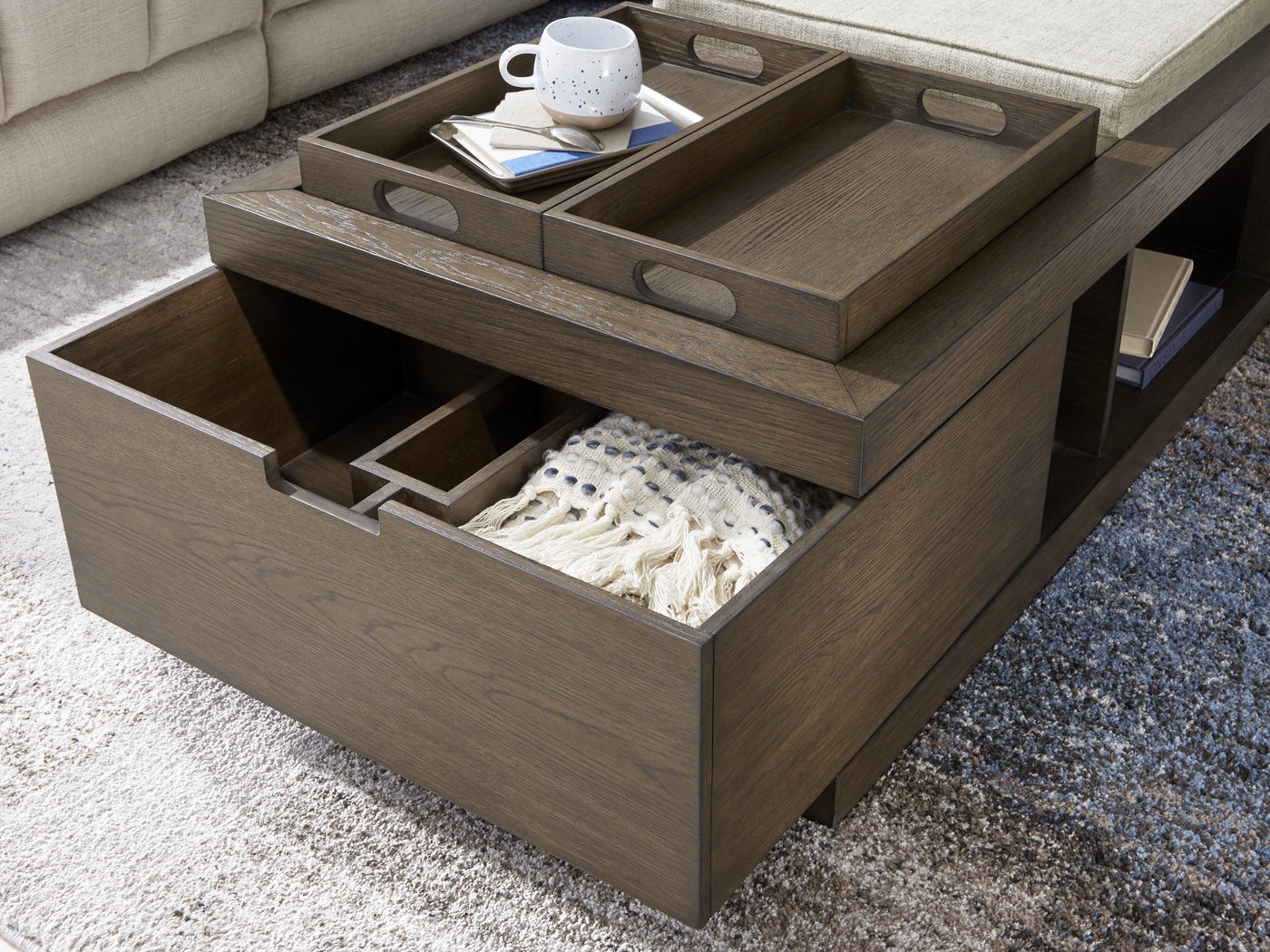 Horizon Ridge Black Leather 8 Pc Living Room with Triple Power Reclining Sofa - Thumbnail - Image 21