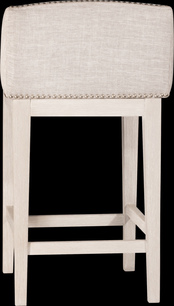 Delany White Counter Height Stool, Set of 2 - Thumbnail - Image 4