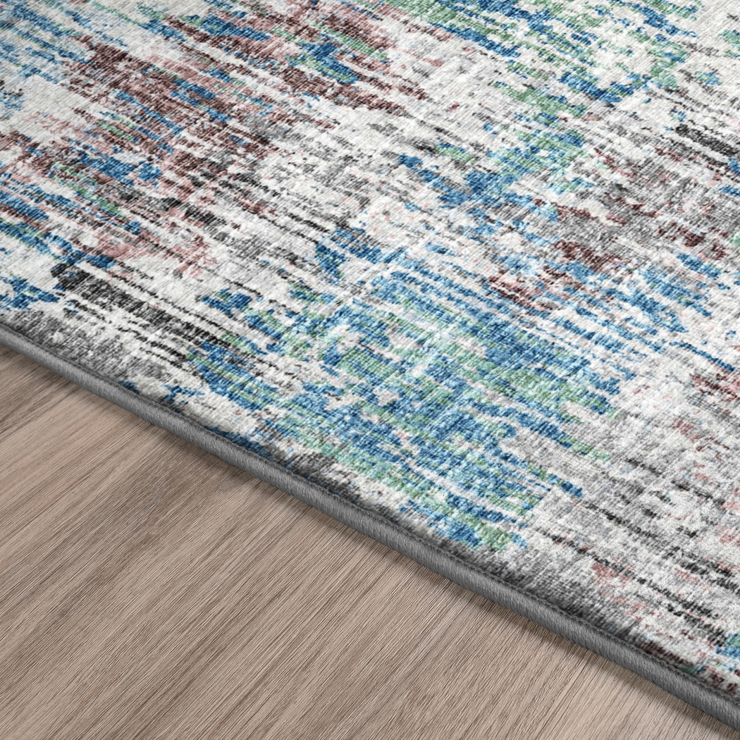 Delappe Blue 5' x 8' Rug - Thumbnail - Image 4