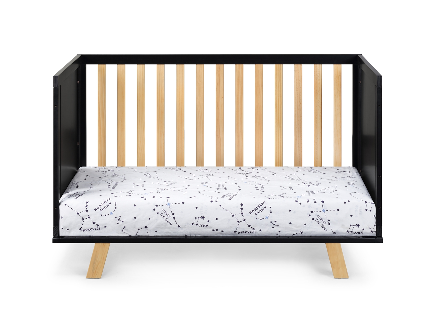 Kids Delavan Black/Natural Crib - Thumbnail - Image 4