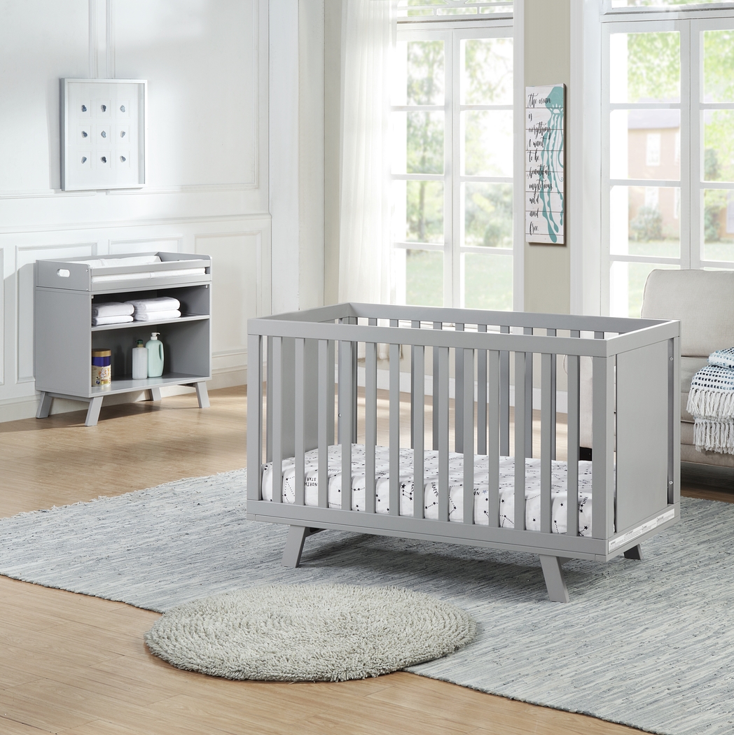 Kids Delavan Gray Crib - Thumbnail - Image 5