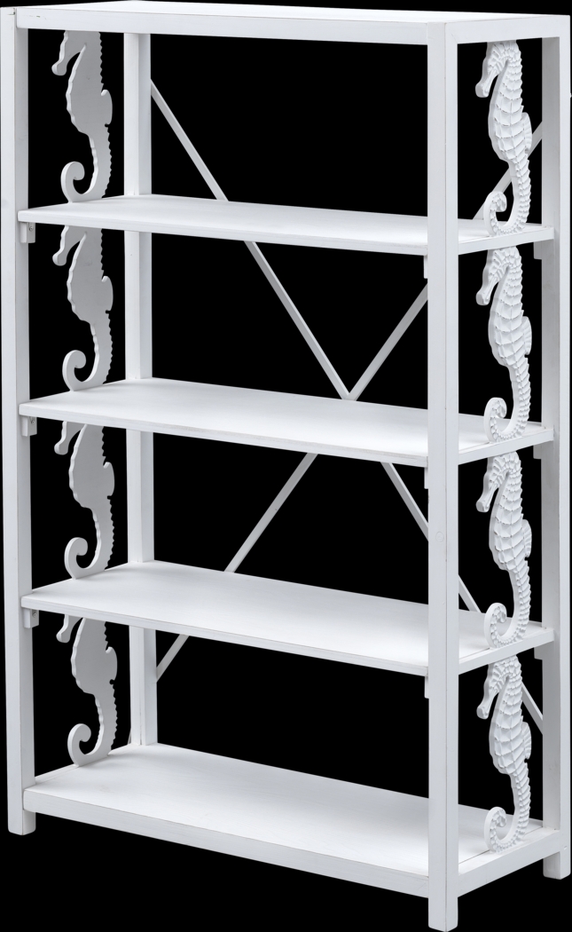 Delaville White Bookcase - Thumbnail - Image 1