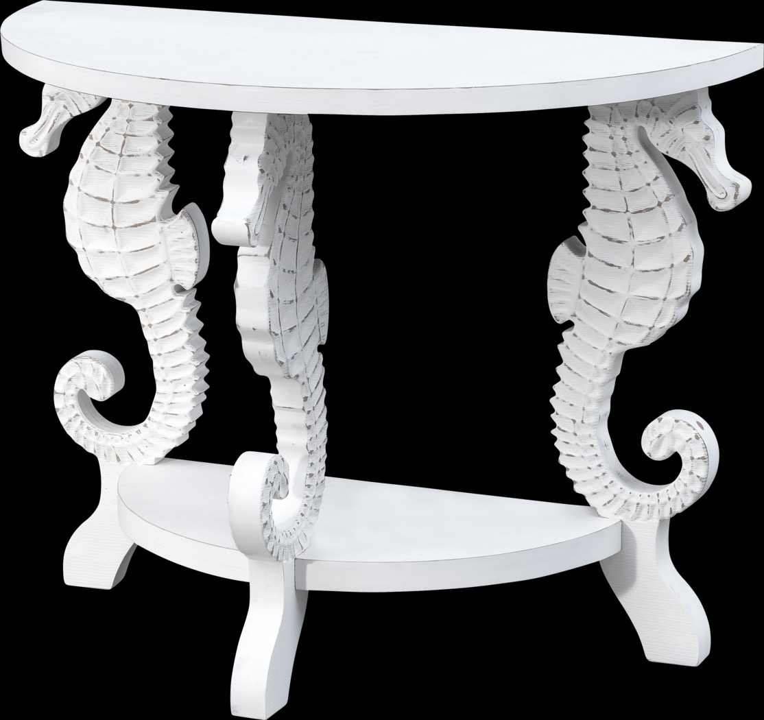 Delaville White Console Table - Thumbnail - Image 1