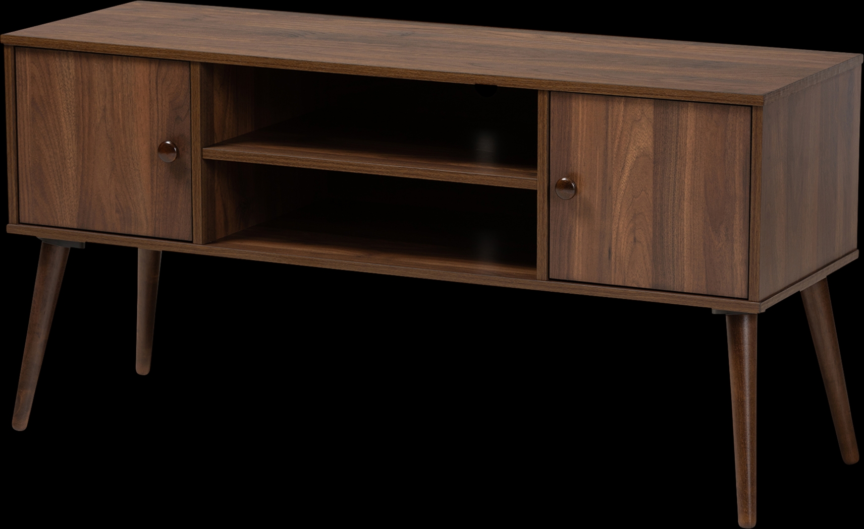 Delcain Walnut 47 in. Console - Thumbnail - Image 1