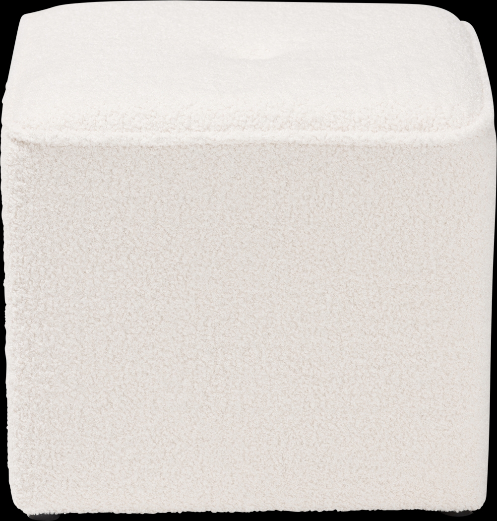 Delcie Ivory Ottoman - Thumbnail - Image 3