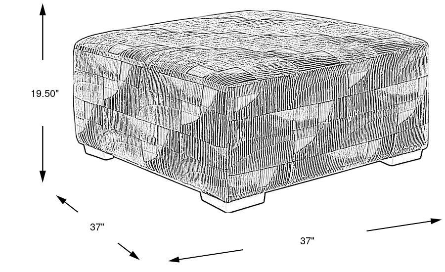 Dimension Image. Please refer to the Dimension Tab on this page for dimension details.