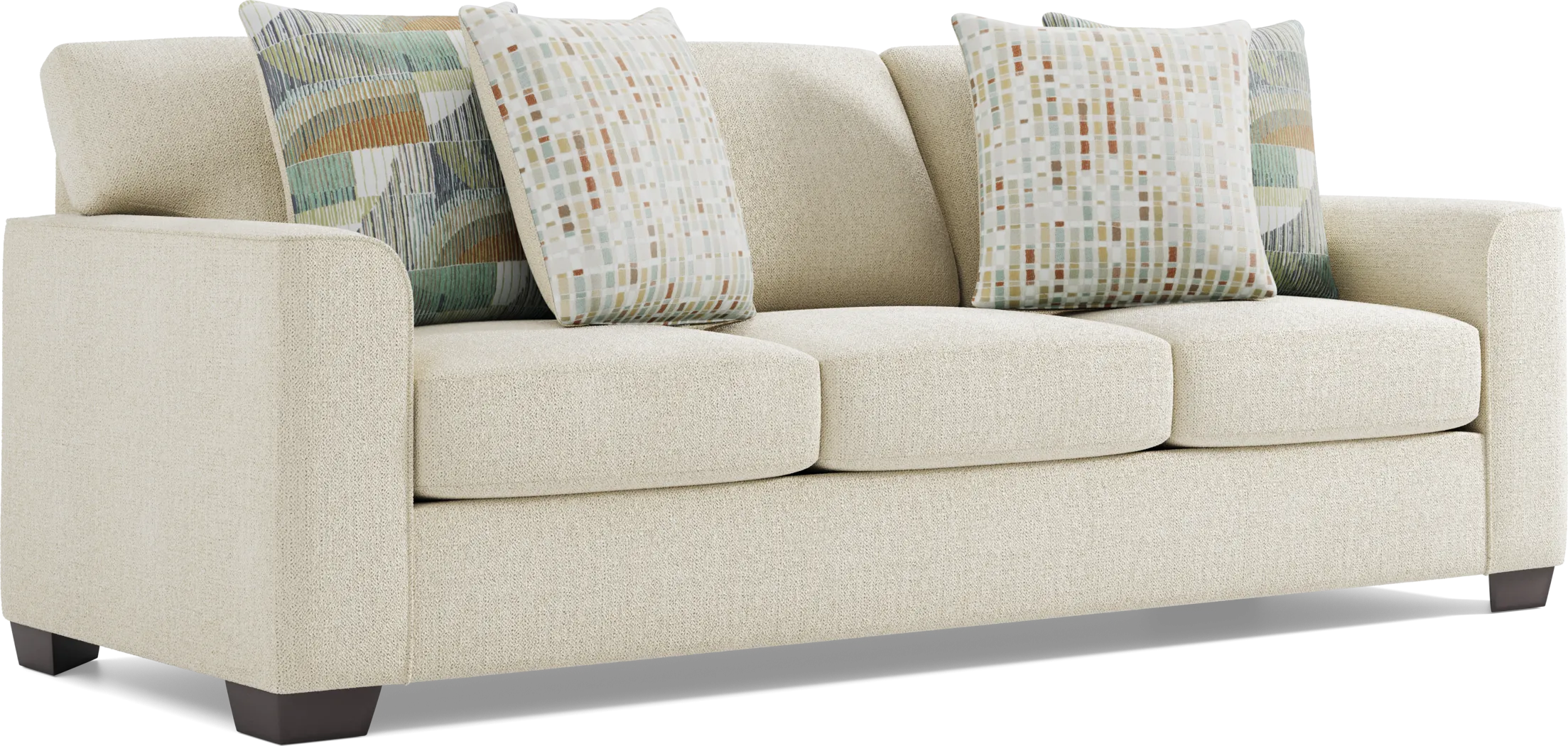Delcrest White Sofa - Thumbnail - Image 2