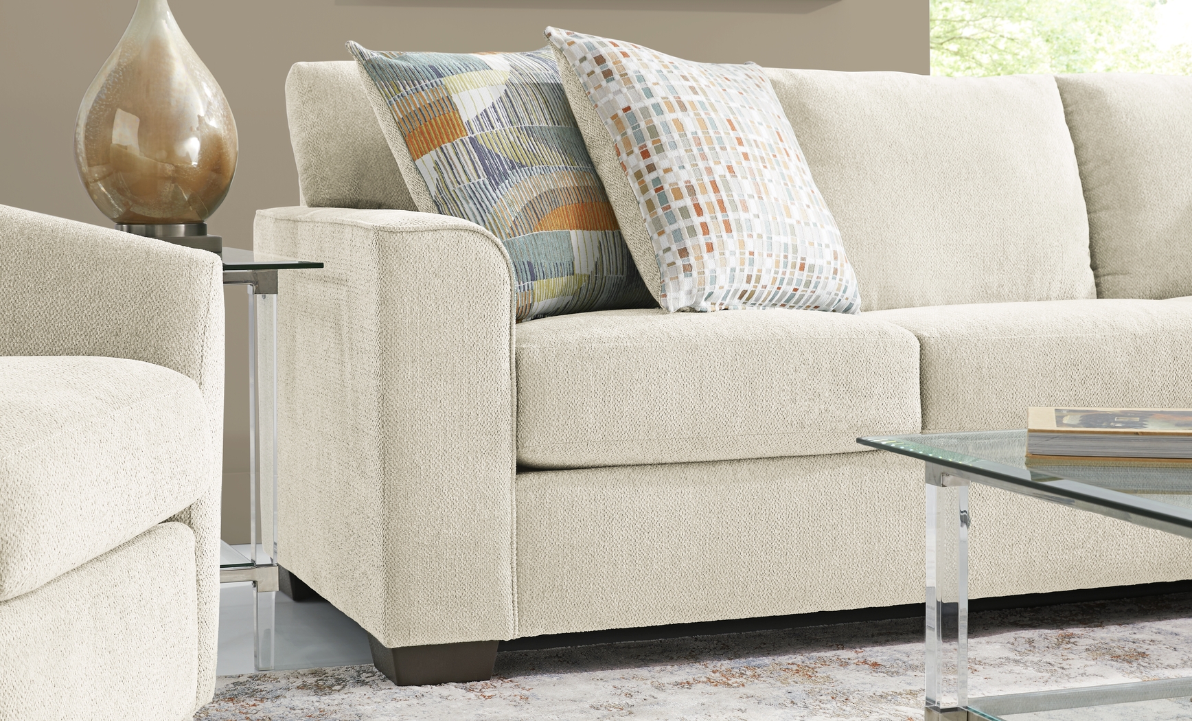 Delcrest White 2 Pc Living Room - Thumbnail - Image 3