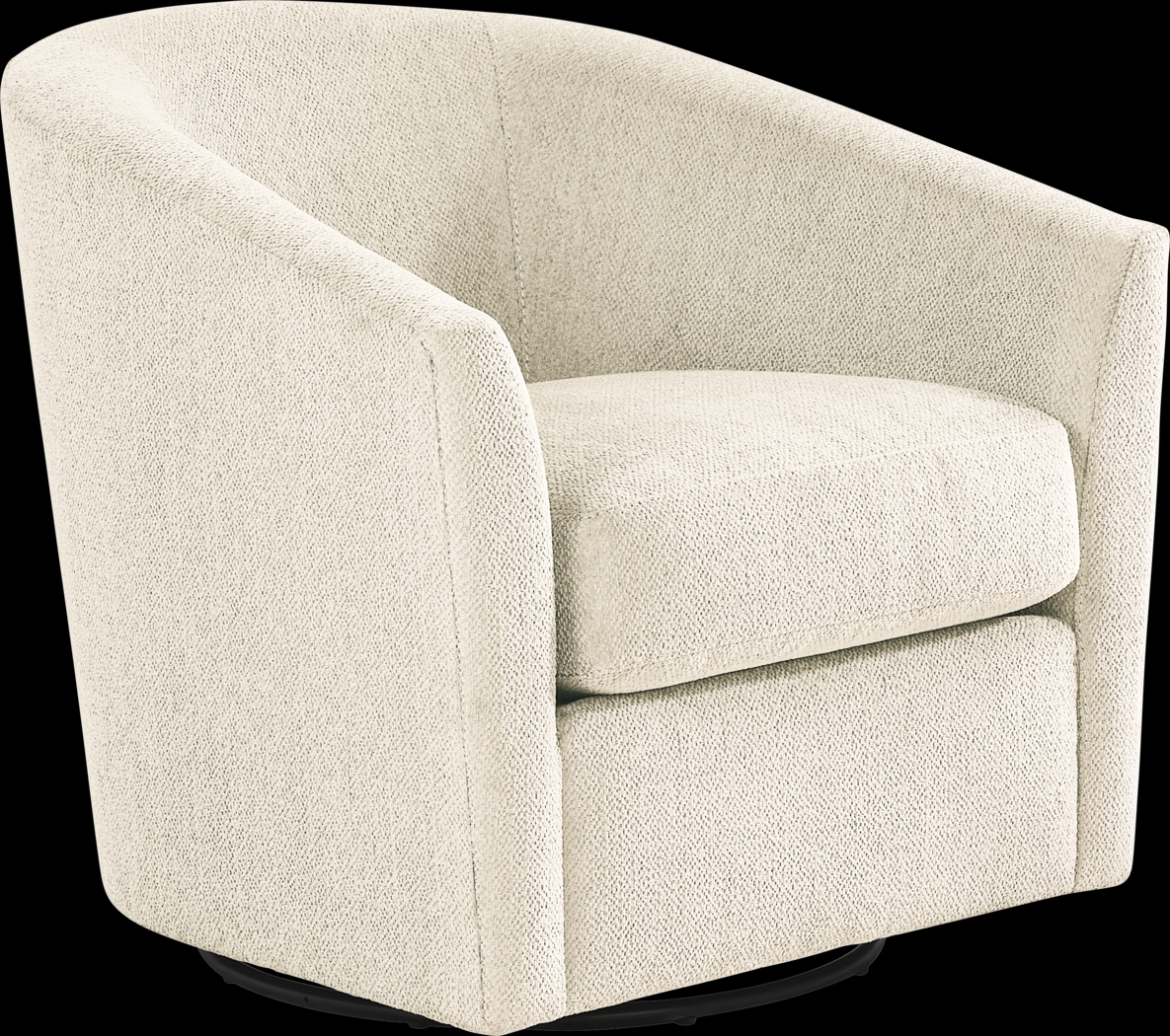 Delcrest White Swivel Chair - Thumbnail - Image 1