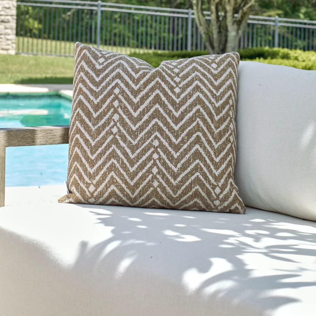 Deleha Brown Indoor/Outdoor Accent Pillow - Thumbnail - Image 2