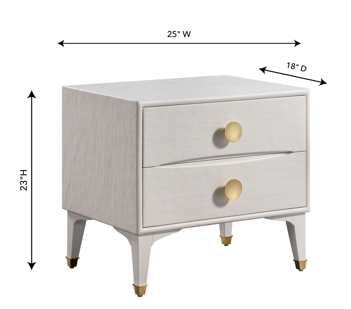 Delera White Nightstand - Thumbnail - Image 9