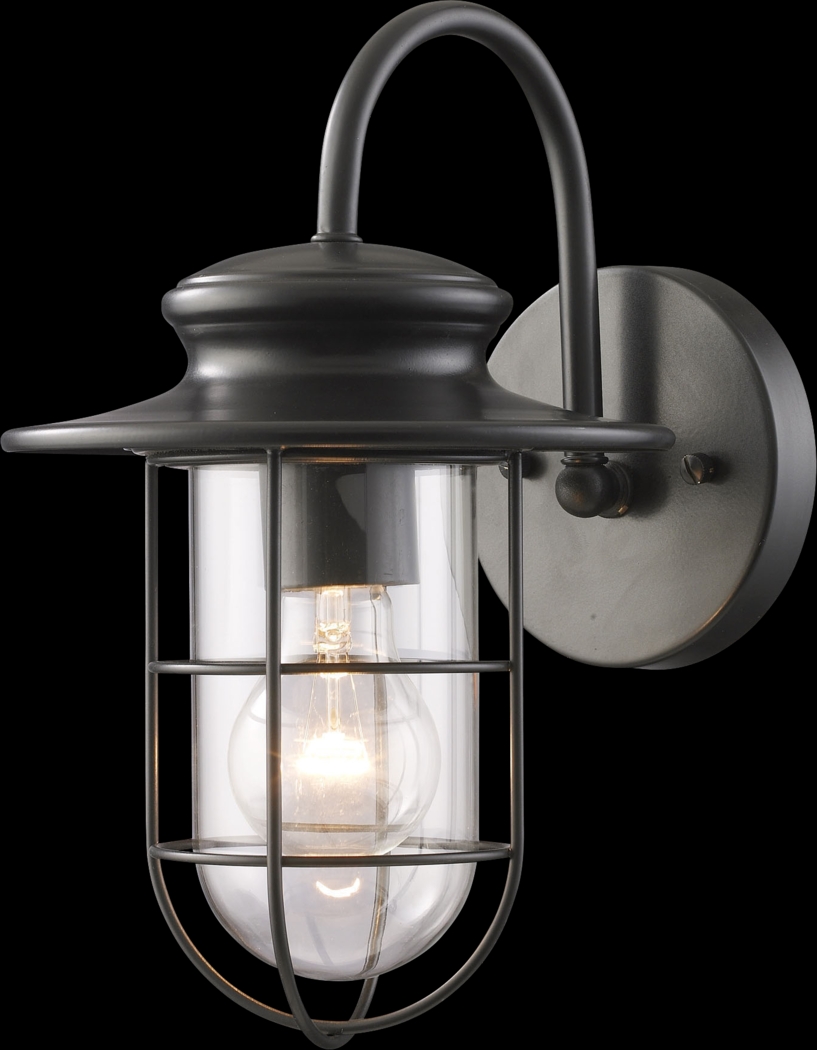 Deleston Black Outdoor Wall Sconce - Thumbnail - Image 1