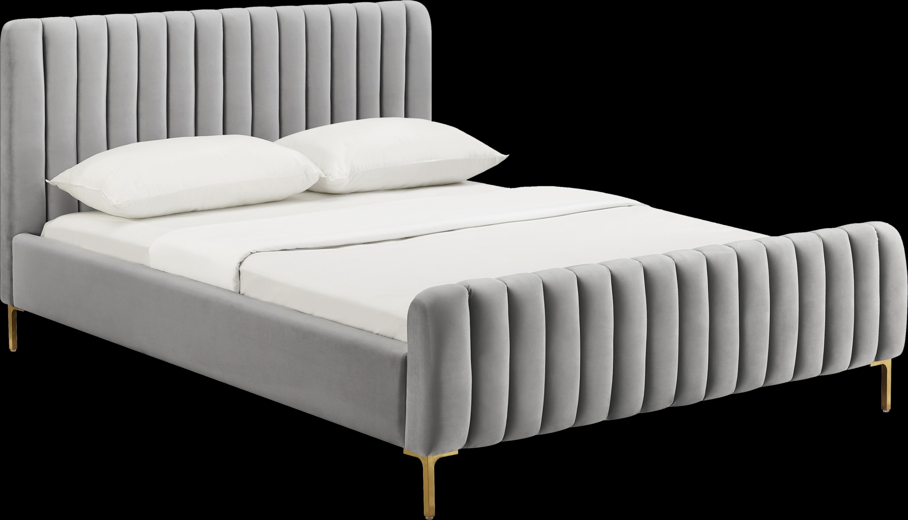 Delia May Gray Full Bed - Thumbnail - Image 1