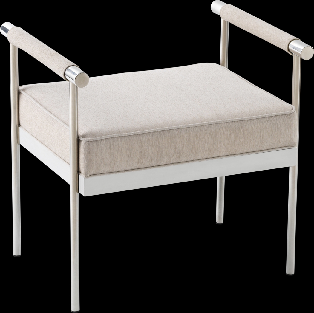 Delina Elle Cream Bench - Thumbnail - Image 4