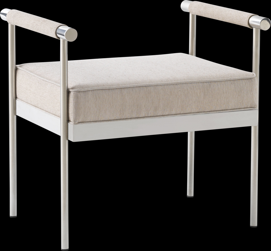 Delina Elle Cream Bench - Thumbnail - Image 1