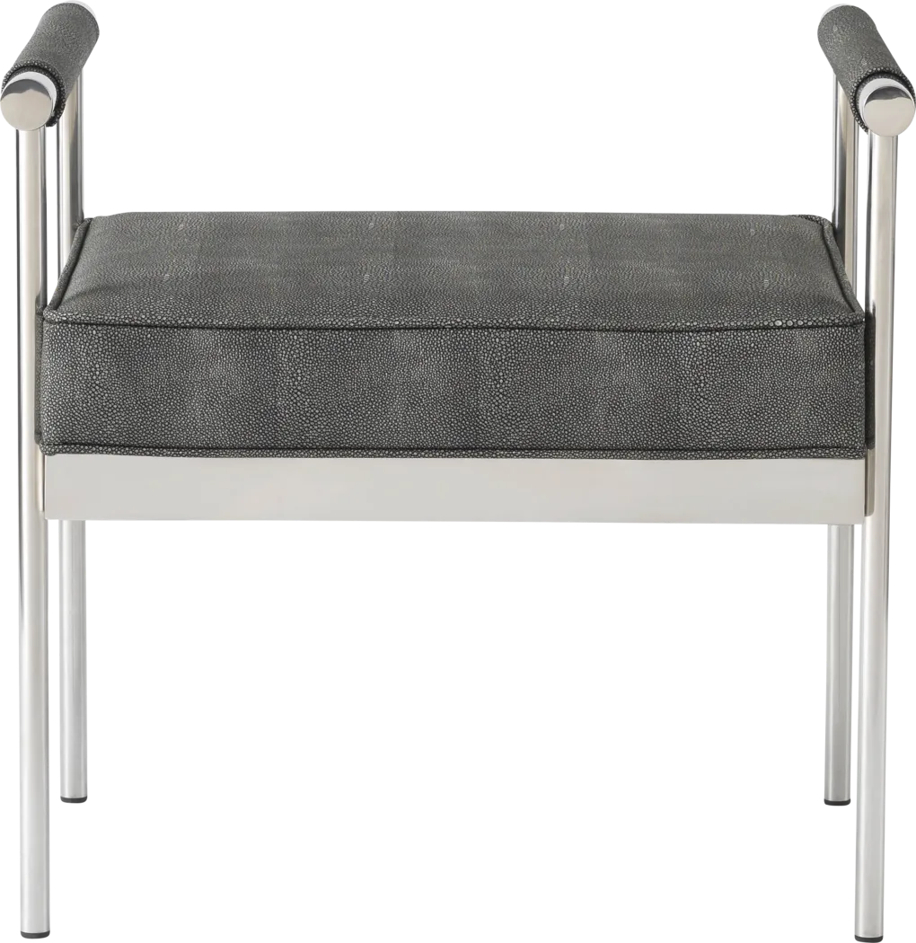 Delina Elle Dark Gray Bench - Thumbnail - Image 2