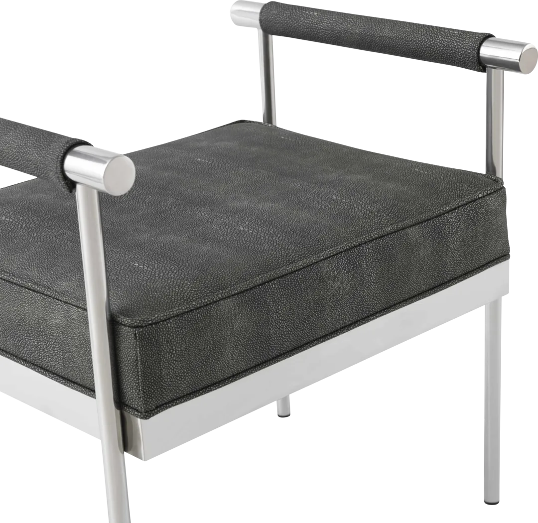 Delina Elle Dark Gray Bench - Thumbnail - Image 6