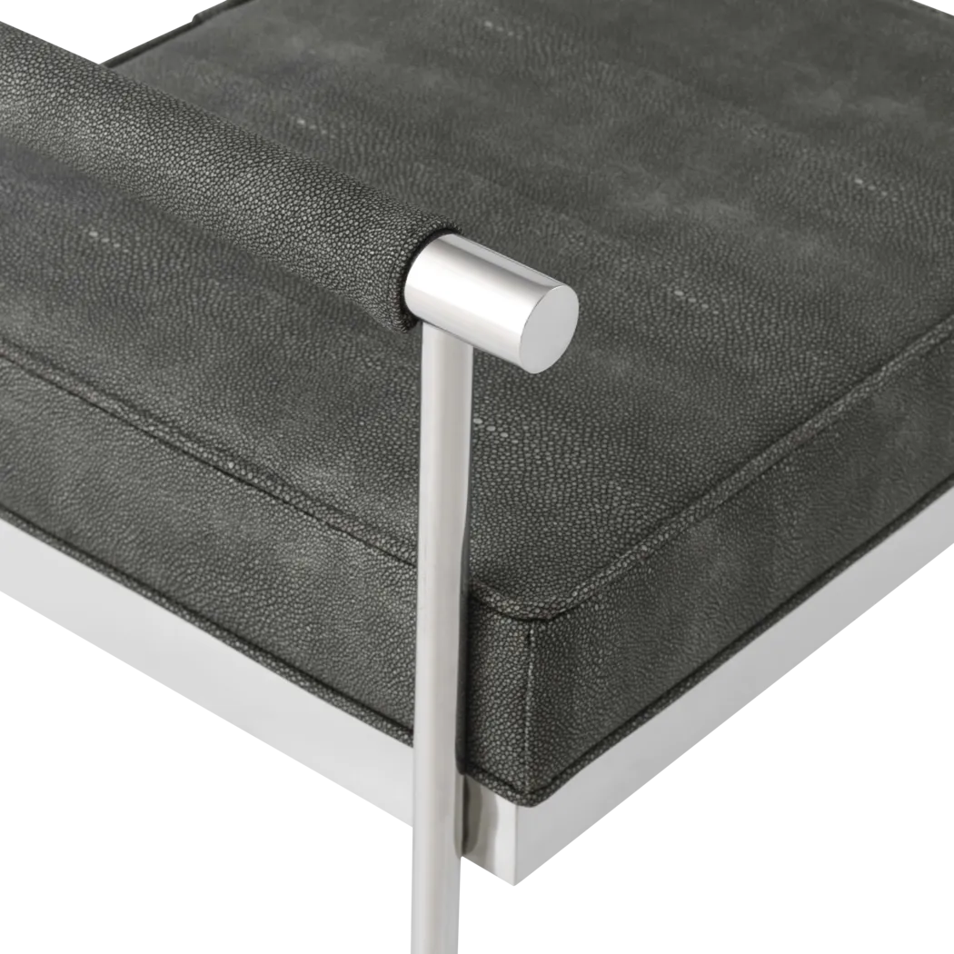 Delina Elle Dark Gray Bench - Thumbnail - Image 7