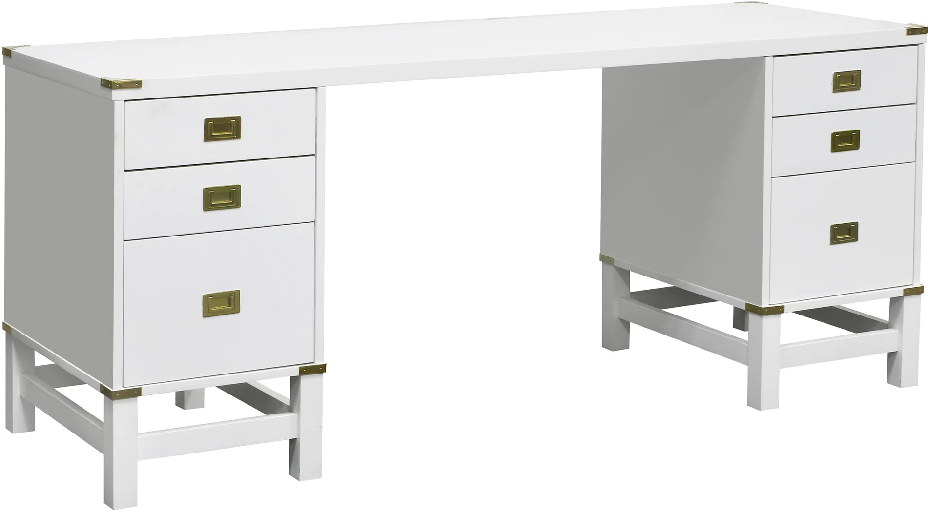 Deliola White Double File Desk - Thumbnail - Image 2