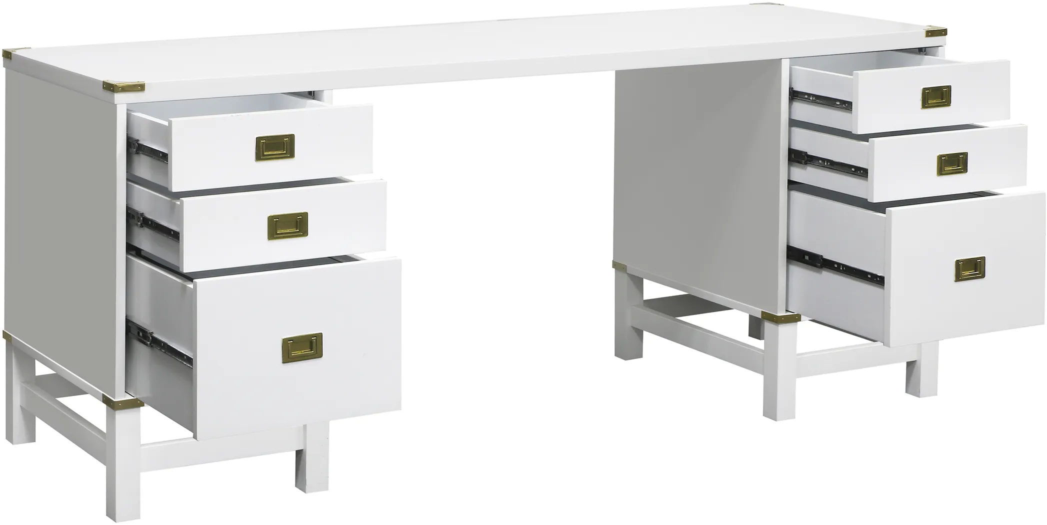 Deliola White Double File Desk - Thumbnail - Image 3